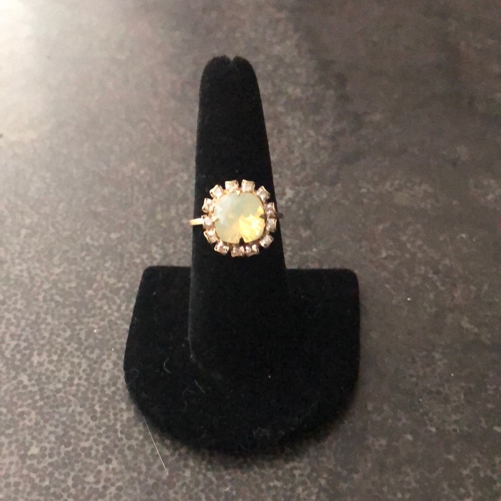 Floral Inspired Opal Fashion Ring